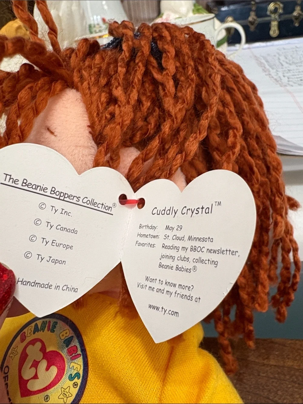 Ty Beanie Bopper Cuddly Crystal